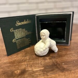 Vintage Dept 56 Snowbabies I'm Making Snowballs Item 7962-6 In
Original Box 1988